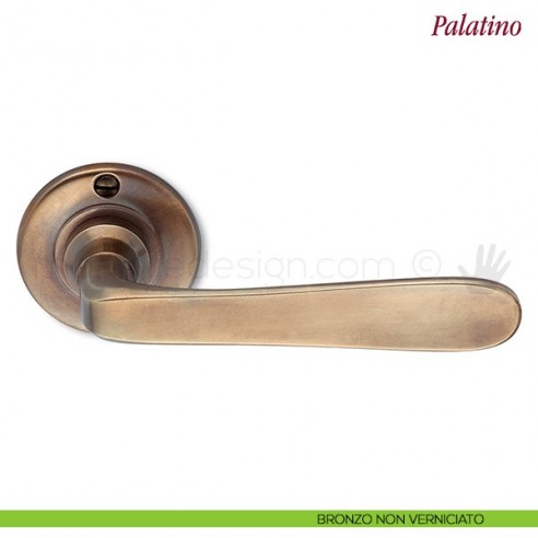 Maniglia per porta Palatino Antologhia con molla bronzo non verniciato