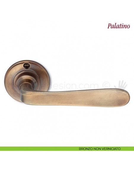 Maniglia per porta Palatino Antologhia con molla bronzo non verniciato