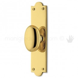 Maniglia per finestra cremonese Palatino Antologhia con placca bassa