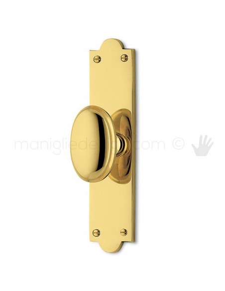 Maniglia per finestra cremonese Palatino Antologhia con placca bassa