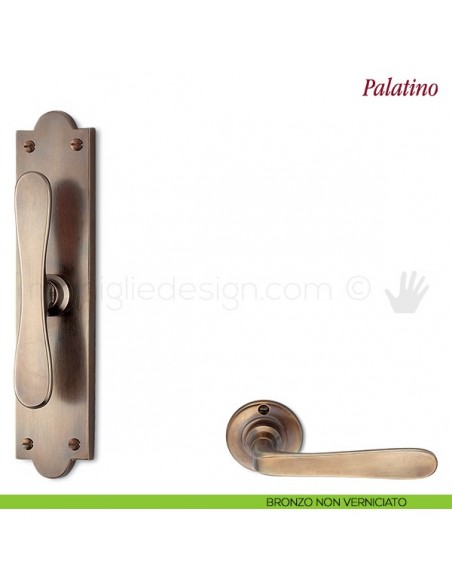 Maniglia per finestra cremonese Palatino Antologhia bronzo non verniciato