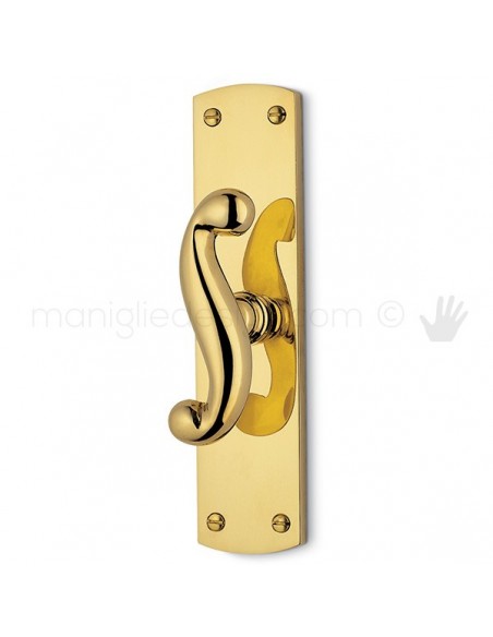 Maniglia per finestra cremonese Settecento Antologhia con placca bassa