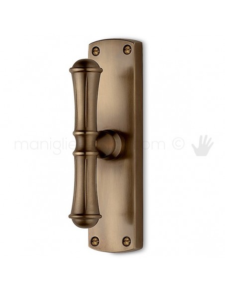 Maniglia per finestra cremonese Venezia Antologhia con placca bassa