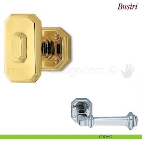 Pomello per porta Busiri girevole Antologhia con molla cromo