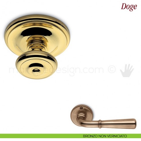Pomello per porta Doge fisso Antologhia bronzo non verniciato