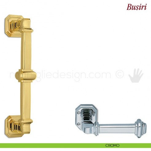 Maniglione per porta Busiri Antologhia cromo