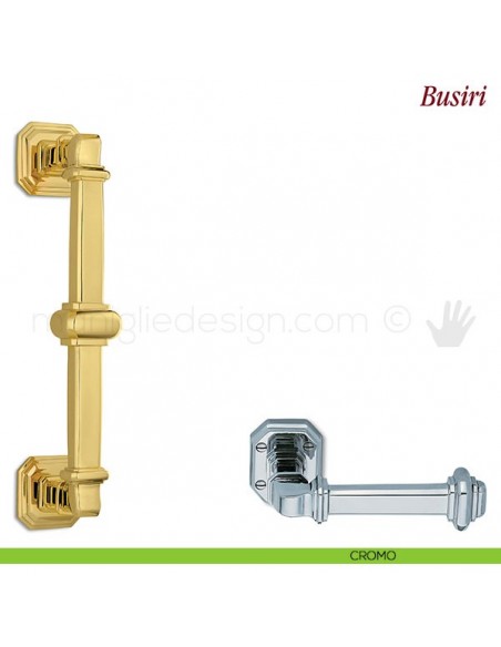 Maniglione per porta Busiri Antologhia cromo