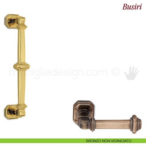 Maniglione per porta Busiri Antologhia bronzo non verniciato