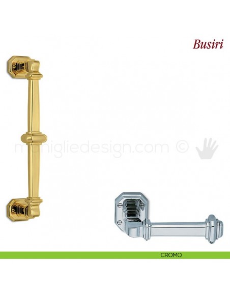 Maniglione per porta Busiri Antologhia cromo