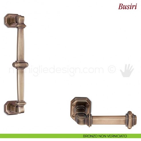 Maniglione per porta Busiri Antologhia bronzo non verniciato