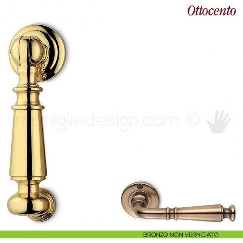 Battente per porta Ottocento Antologhia bronzo non verniciato