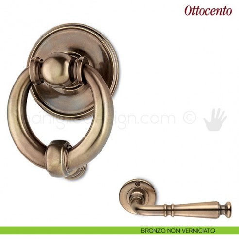 Battente per porta Ottocento Antologhia bronzo non verniciato