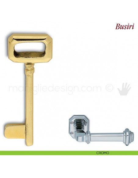 Chiave per porta interna Busiri Antologhia cromo