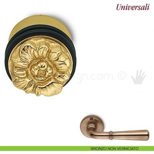 Fermaporta Universal Antologhia bronzo non verniciato