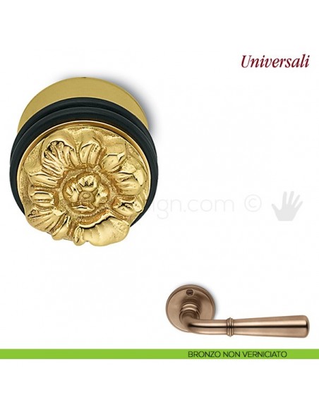 Fermaporta Universal Antologhia bronzo non verniciato