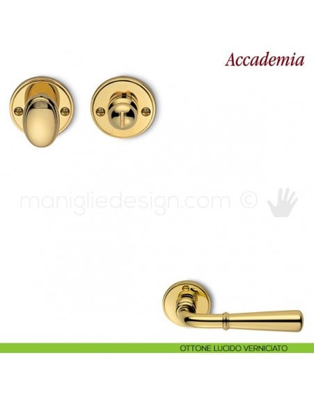 Nottolino per porta Antologhia KAC19 BZG 6B ottone lucido verniciato