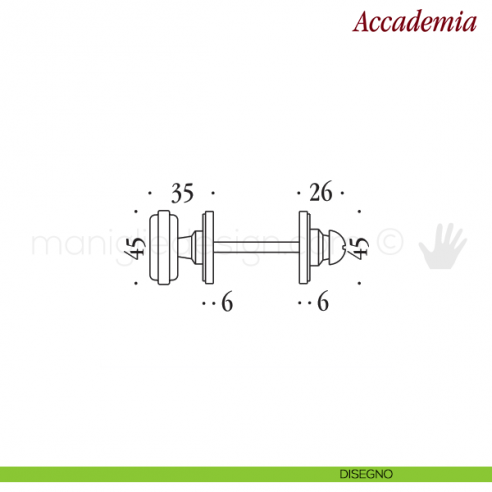 Nottolino per porta Antologhia KAC19 BZG 6B disegno