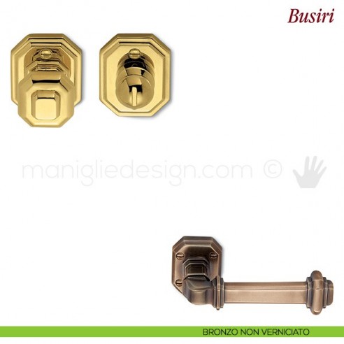 Nottolino per porta Antologhia KBU19 BZG 6B bronzo non verniciato