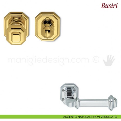 Nottolino per porta Antologhia KBU19 BZG 6B argento naturale non verniciato