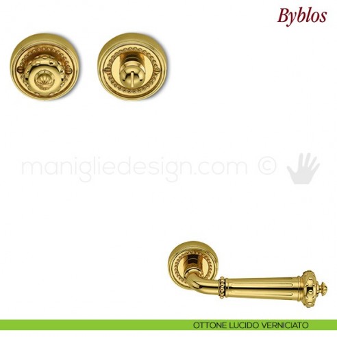 Nottolino per porta Antologhia KBY19 BZG 6GB ottone lucido verniciato