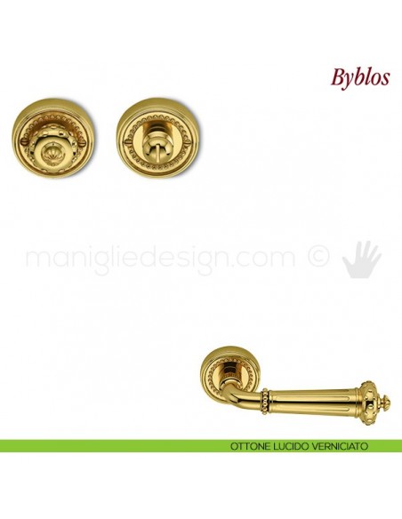 Nottolino per porta Antologhia KBY19 BZG 6GB ottone lucido verniciato