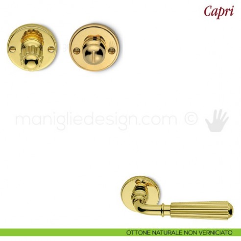 Nottolino per porta Antologhia KCR19 BZG 6B ottone naturale non verniciato