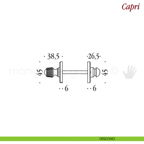Nottolino per porta Antologhia KCR19 BZG 6B disegno