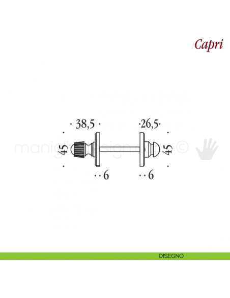 Nottolino per porta Antologhia KCR19 BZG 6B disegno