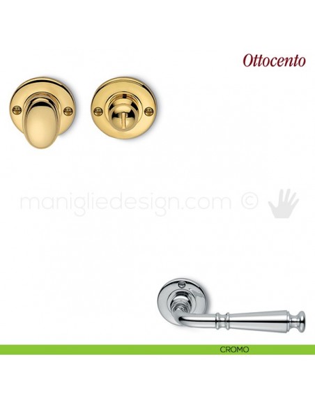 Nottolino per porta Antologhia KOT19 BZG 6B cromo