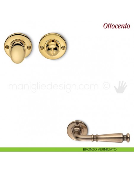 Nottolino per porta Antologhia KOT19 BZG 6B bronzo verniciato