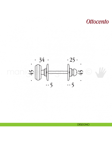 Nottolino per porta Antologhia KOT19 BZG 6B disegno