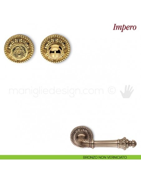 Nottolino per porta Antologhia KIM19 BZG 6B bronzo non verniciato