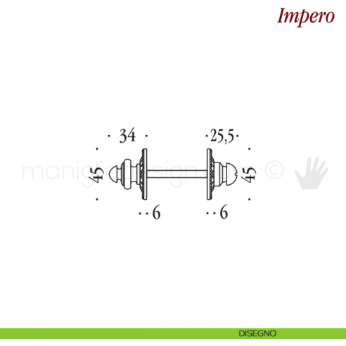 Nottolino per porta Antologhia KIM19 BZG 6B disegno