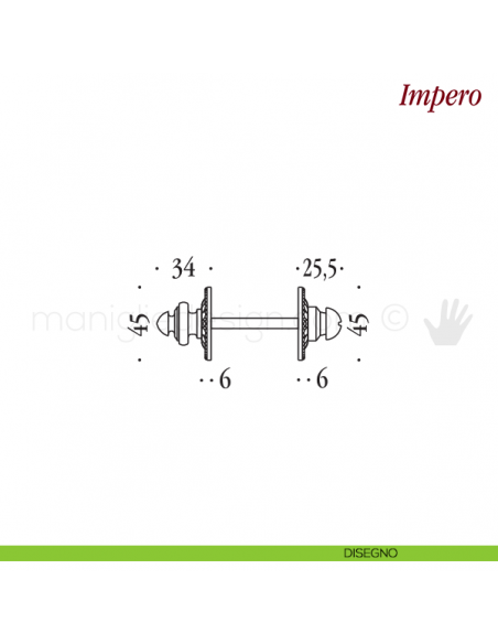 Nottolino per porta Antologhia KIM19 BZG 6B disegno