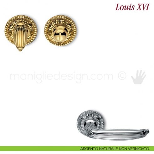 Nottolino per porta Antologhia KLU19 BZG 6B argento naturale non verniciato