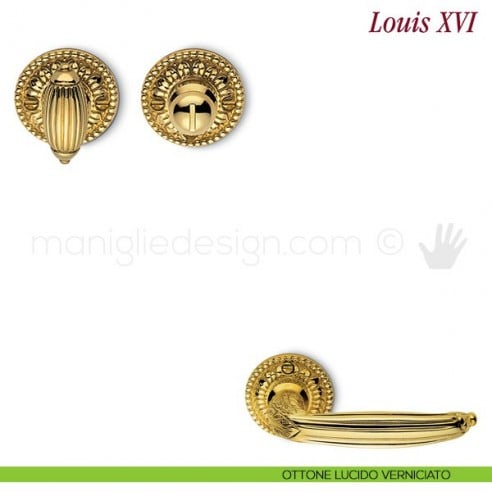 Nottolino per porta Antologhia KLU19 BZG 6B ottone lucido verniciato