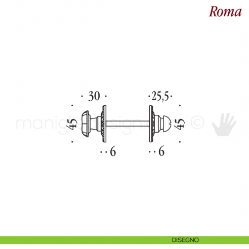 Nottolino per porta Antologhia KSE19 BZG 6B disegno