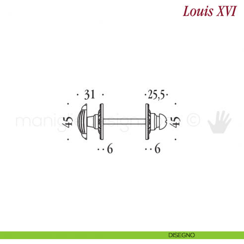Nottolino per porta Antologhia KLU19 BZG 6B disegno