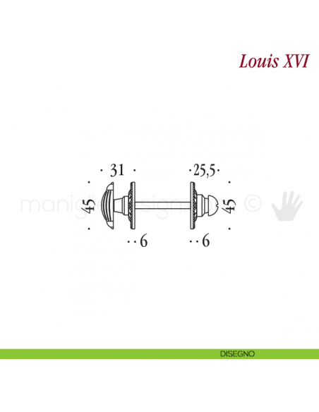 Nottolino per porta Antologhia KLU19 BZG 6B disegno
