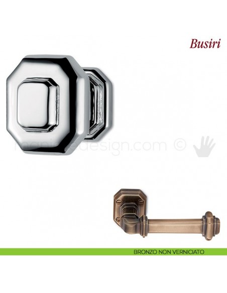 Pomello per mobile Busiri Antologhia bronzo non verniciato