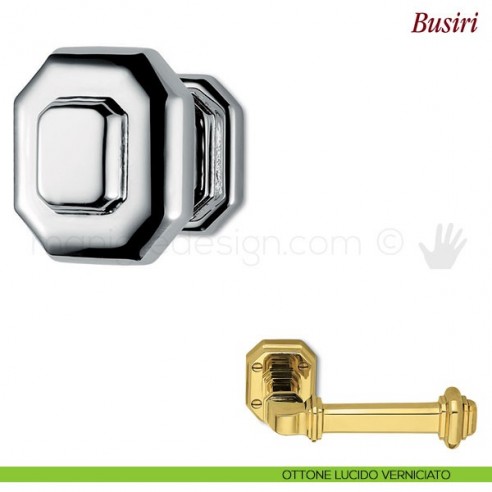 Pomello per mobile Busiri Antologhia ottone lucido verniciato