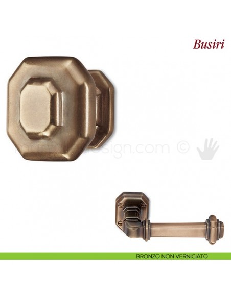 Pomello per mobile Busiri Antologhia bronzo non verniciato
