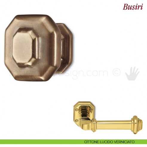 Pomello per mobile Busiri Antologhia ottone lucido verniciato
