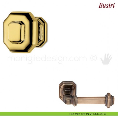 Pomello per mobile Busiri Antologhia bronzo non verniciato