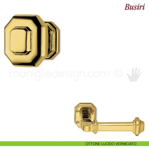 Pomello per mobile Busiri Antologhia ottone lucido verniciato