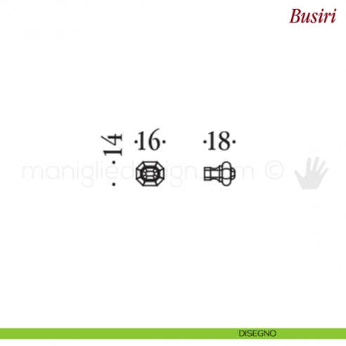 Pomello per mobile Busiri Antologhia disegno