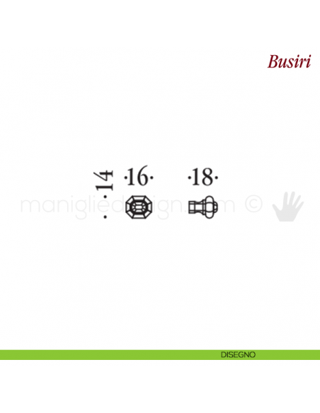 Pomello per mobile Busiri Antologhia disegno