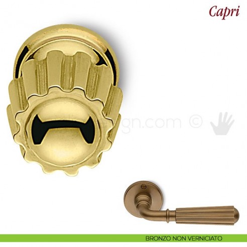 Pomello per mobile Capri Antologhia bronzo non verniciato