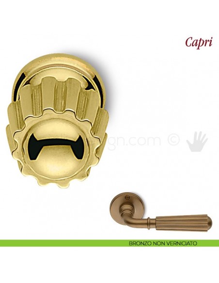 Pomello per mobile Capri Antologhia bronzo non verniciato