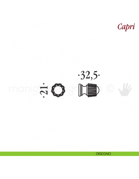 Pomello per mobile Capri Antologhia disegno